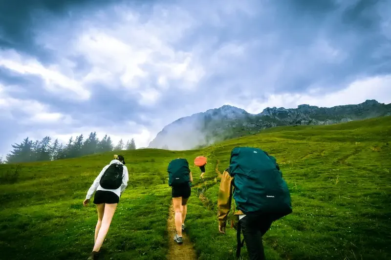 Hiking trail in Annecy, France