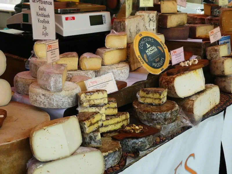 Cheese market in Annecy, France