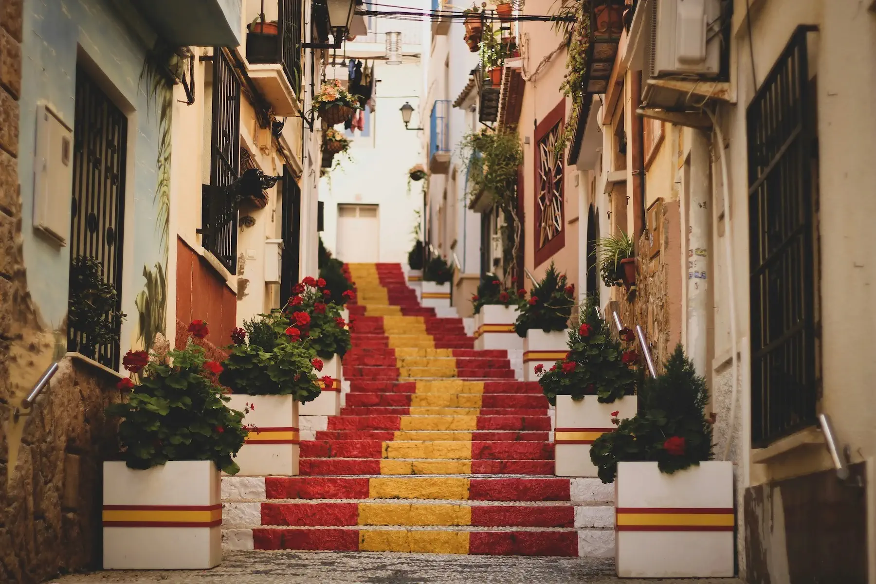 Scenic side street in Spain